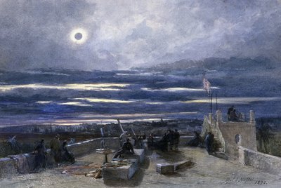 Total Eclipse of the Sun, Andalucia, Spain, 1870 by Paul Jacob Naftel